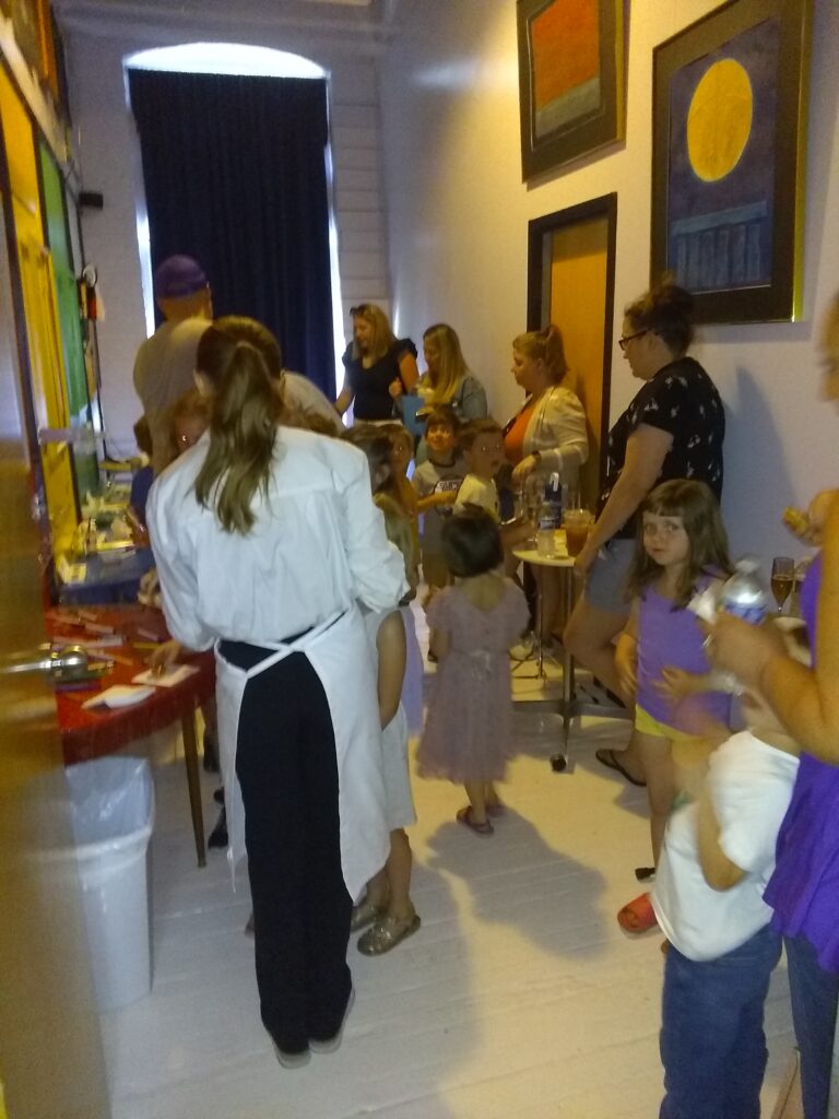 Birthday party reception in The Art Room at School Of Magic